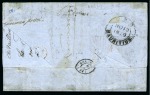 Stamp of Mauritius » 1859 Lapirot Issue » Worn Impressions (SG 39) 1859 Lapirot 2d. blue, position 1, ample to large margins, in combination with a large margined 1859-61 Britannia 6d. blue
