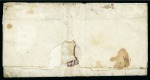 Stamp of Mauritius » 1848-59 Post Paid Issue » Intermediate Impressions (SG 10-15) 1854-57 Post Paid 2d light blue, position 12, on 1855 folded cover carried at single rate from PLAINS MAGNAN to Port Louis