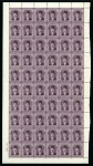 Stamp of Egypt » 1936-1952 King Farouk Definitives  1937-46 Young Farouk 15m in mint nh complete un-cut booklet pane sheet of 60