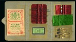 Stamp of Olympics » 1936 Berlin » Other Memorabilia Pin and Needle set, contained on a folded piece of card showing the Hindenburg with "OLYMPIA-JAHR / 1936" either side