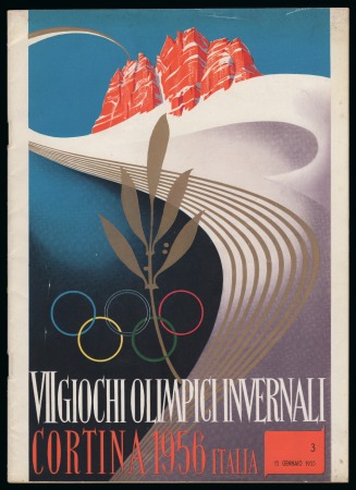 Stamp of Olympics » 1956 Cortina d'Ampezzo 1956 Cortina group incl. official programmes, numbers 3, 6 & 7