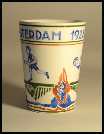 Stamp of Olympics » 1928 Amsterdam » Memorabilia Amsterdam. Decorative Pottery Cup, high 100mm with