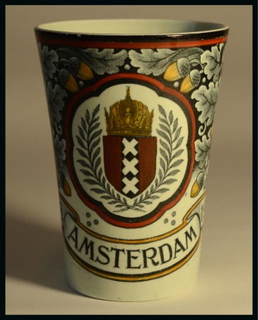 Stamp of Olympics » 1928 Amsterdam » Memorabilia Amsterdam. Decorative Pottery Cup, high 104mm with