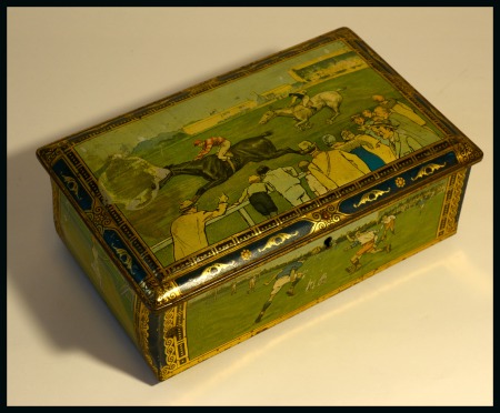 Stamp of Olympics » 1928 Amsterdam » Memorabilia 1930s(?) Beautiful old tin can with many sport scenes