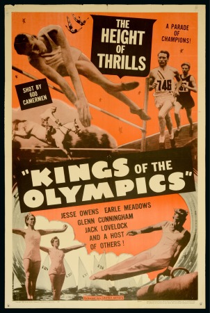 Stamp of Olympics » 1948 London "Kings of the Olympics" film poster, 69x105cm