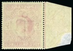 Stamp of Great Britain » King Edward VII » 1902-10 De La Rue Issues 1902-10 De La Rue 5s deep bright carmine mint nh left marginal