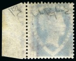 Stamp of Great Britain » 1854-70 Perforated Line Engraved 1860 1 1/2d Rosy Mauve pl.1 NL mint nh right marginal with partial inscription "Back be careful no"