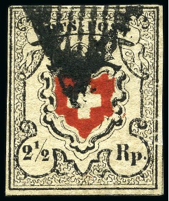 Stamp of Switzerland / Schweiz » Orts-Post und Poste Locale Schweiz Ortspost ohne Kreuzeinfassung, typ 28, gestplt.