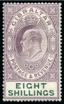 Stamp of Gibraltar 1906-11 Multi CA accumulation (120)