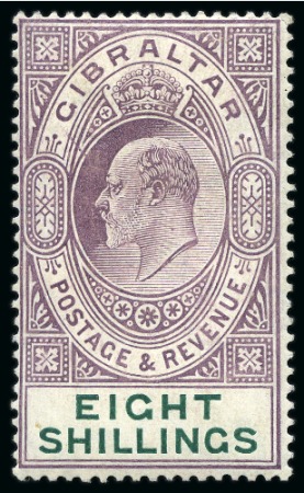 Stamp of Gibraltar 1906-11 Multi CA accumulation (120)