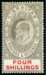 Stamp of Gibraltar 1906-11 Multi CA accumulation (120)