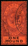 Stamp of Gibraltar 1912-24 Multi CA accumulation (340+)