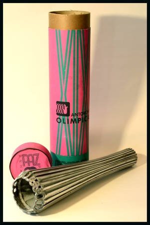 Stamp of Olympics » 1968 Mexico 1968 Mexico Olympic torch incl. original pink & green case