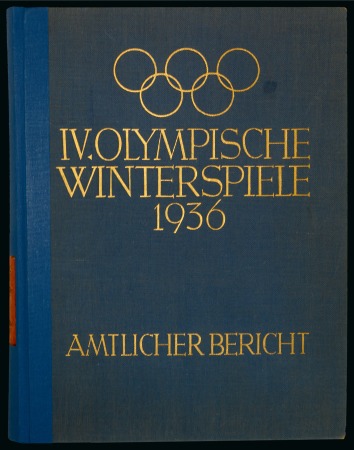 Stamp of Olympics » 1936 Garmisch-Partenkirchen 1936 Garmisch-Partenkirchen official report, repaired binding