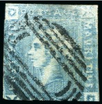 Stamp of Mauritius » 1859 Lapirot Issue » Early Impressions (SG 36-37) 1859 Lapirot 2d. blue, partial plate reconstruction including ten positions, 