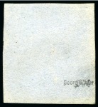 Stamp of Mauritius » 1859 Lapirot Issue 1859 Lapirot 2d. blue, DOUBLE IMPRESSION at top, used
