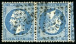 Stamp of France » Collections 1849-1871, Lot de 5 paires TETE-BECHE, obl., tous