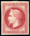 Stamp of France » Empire Lauré 1863-1870 1862-70, Réimpression Rothschild, série quasiment