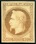 Stamp of France » Empire Lauré 1863-1870 1862-70, Réimpression Rothschild, série quasiment