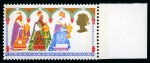 Stamp of Great Britain » Queen Elizabeth II 1969 Christmas 1s6d with SLATE OMITTED error, mint nh