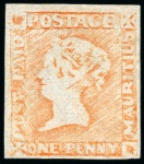 Stamp of Mauritius » 1848-59 Post Paid Issue » Worn Impressions (SG 16-22) WITHDRAWN