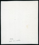 Stamp of France » Type Cérès de 1849-1850 1849, Essai sur papier carton du Cérès 25c bleu, en bloc de 16