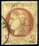 Stamp of France » Emission de Bordeaux 1870 1871, Émission de Bordeaux 2c brun-rouge