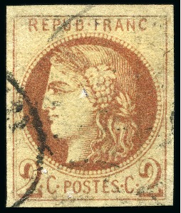 Stamp of France » Emission de Bordeaux 1870 1871, Émission de Bordeaux 2c brun-rouge
