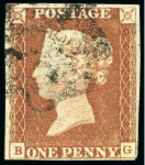 Stamp of Great Britain » 1840 1d Black and 1d Red plates 1a to 11 1840 1d Black pl.10 BG with fine margins, crisp black MC