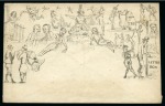 Stamp of Great Britain » 1840 Mulreadys & Caricatures Southgate "Pick-Pocket" Mulready caricature, unused, possibly an essay