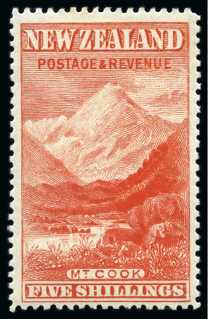 Stamp of New Zealand 1898 Pictorials mint set of 14 to 5s (1/2d used)