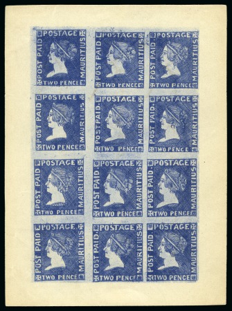 Stamp of Mauritius » 1859 Sherwin Issue (SG 40) 1900 Sherwin coloured autotype illustrations of the 1d vermilion and 2d