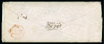 Stamp of Egypt » British Post Offices » Cairo 1861 Stampless envelope sent to the UK with Cairo despatch cds in blue-black and ms "9" rate