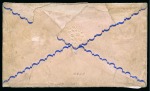 Stamp of Falkland Islands 1873 (Oct 15) Ladies envelope to Wales, handstamped small frank (Type 1) boxed "FALKLAND/PAID./ISLANDS"