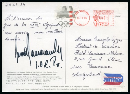 Stamp of Olympics » Pierre de Coubertin and the IOC Collection in a ring-binder and a folder of SAMARANCH and IOC related items 