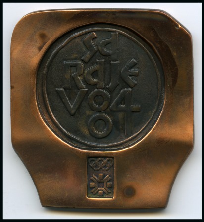 Stamp of Olympics » 1984 Sarajevo 1984 Sarajevo participation medal in its original box