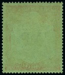 Stamp of Bermuda 1924-32 10s Green & Red on deep emerald chalk-surfaced paper showing variety "broken crown and scroll" mint