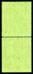 Stamp of Bermuda 1938-53 10s Yellow-Green & Carmine on green, line perf. 14 1/4, mint nh vertical pair