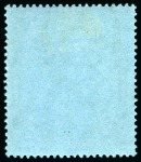 Stamp of Bermuda 1924-32 2s6d Black & Carmine on pale blue mint lh with repaired state of the "nick in top right scroll" variety