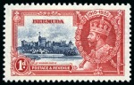 Stamp of Bermuda 1935 Silver Jubilee 1d, 1 1/2d and 2 1/2d mint each with variety "bird by turret"