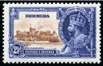 Stamp of Bermuda 1935 Silver Jubilee 1d, 1 1/2d and 2 1/2d mint each with variety "bird by turret"