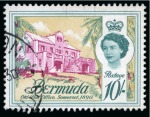 Stamp of Bermuda 192-68 Architecture Definitives 10s with INVERTED WATERMARK variety, used