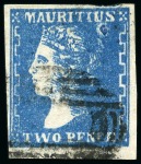 Stamp of Mauritius » 1859 Dardenne Issue (SG 41-44) 1859 Dardenne 2d. group of 35 used examples, mixed condition