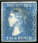 Stamp of Mauritius » 1859 Dardenne Issue (SG 41-44) 1859 Dardenne 2d. group of 35 used examples, mixed condition