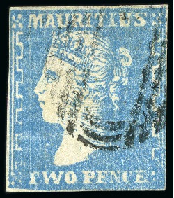 Stamp of Mauritius » 1859 Dardenne Issue (SG 41-44) 1859 Dardenne 2d. group of 12 used examples, mixed condition