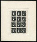 Stamp of Mauritius » 1859 Sherwin Issue (SG 40) 1911 Sherwin reprints made after the plates were presented to the Royal Philatelic Society, London, and defaced, with 1d (unissued) and 2d sheets of 12 in black