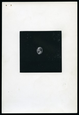 Stamp of Great Britain » King George V » 1912-24 Profile Head Issues 1912 Coinage head die proof (stage 1d) in black on white thin glazed card