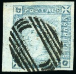 Stamp of Mauritius » 1859 Lapirot Issue » Worn Impressions (SG 39) 1859 Lapirot 2d. blue, complete plate reconstruction