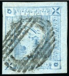 Stamp of Mauritius » 1859 Lapirot Issue » Worn Impressions (SG 39) 1859 Lapirot 2d. blue, complete plate reconstruction