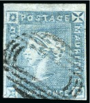 Stamp of Mauritius » 1859 Lapirot Issue » Early Impressions (SG 36-37) 1859 Lapirot 2d. blue, partial plate reconstruction including ten positions, 